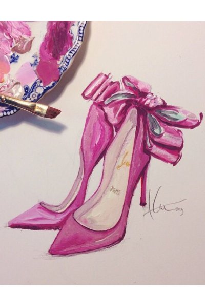 Иллюстрации стильные туфли