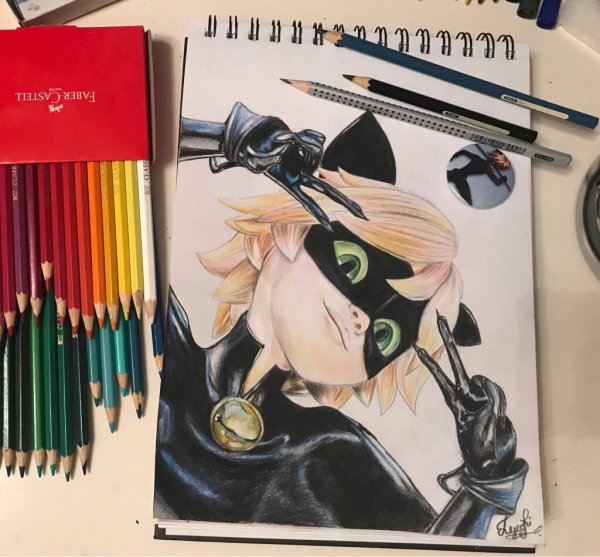 Супер кот для срисовки