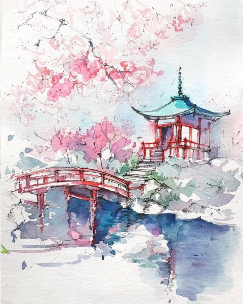 Японская живопись Хайга