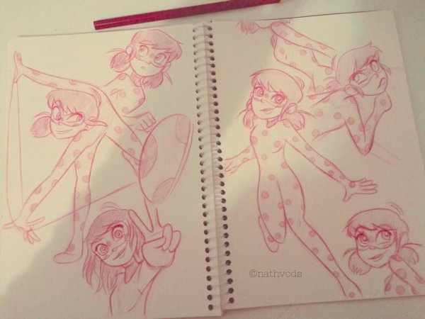 Леди баг и СУПЕРКОТ рисуночки для скетчбука.