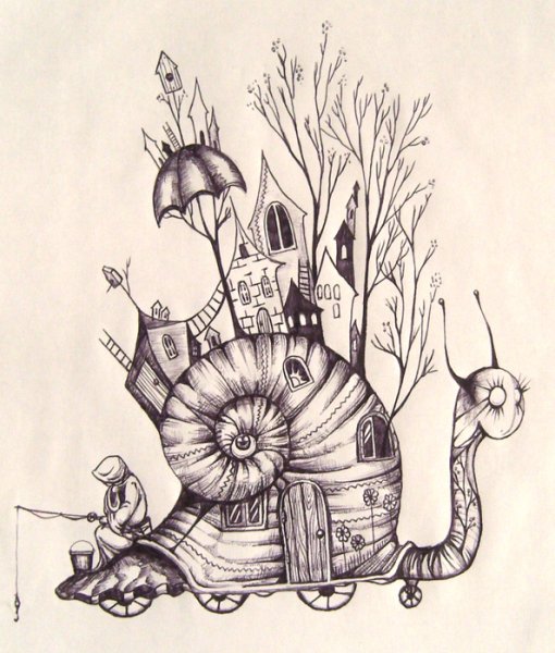 Карандаш в стиле стимпанк