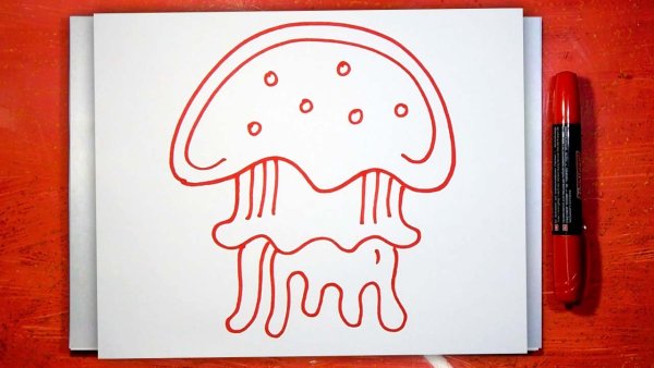 Рисунки фломастером на доске