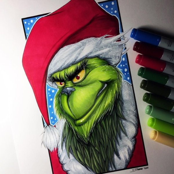 Скетчинг Гринч