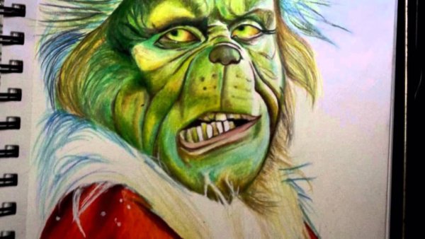 Гринч картину для рисования