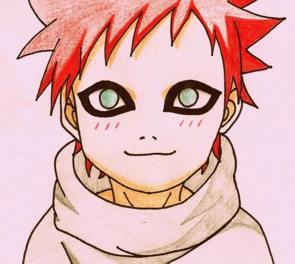 Рисунки аниме Наруто Гаара