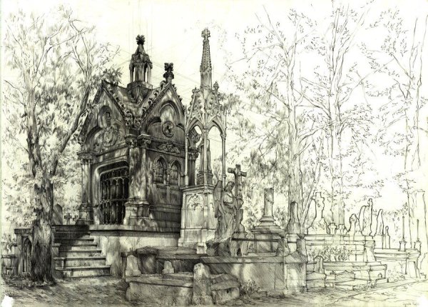 Кладбище набросок