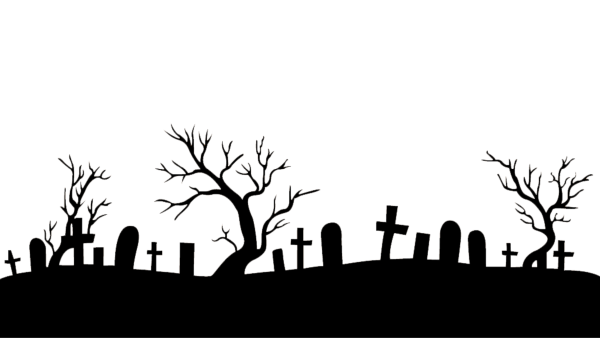 Кладбище силуэт