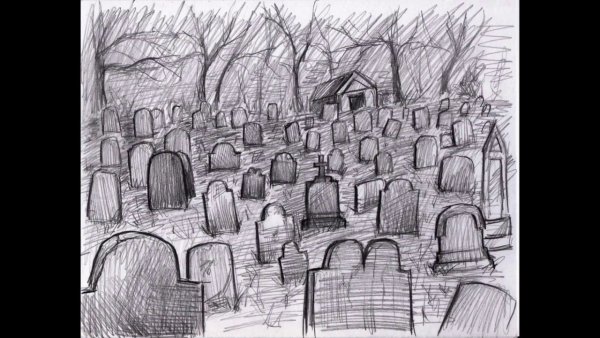 Кладбище набросок