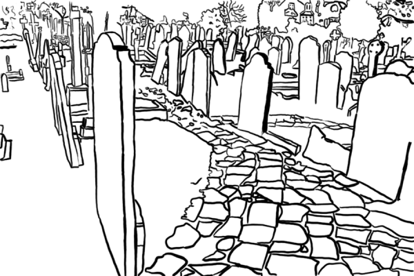 Кладбище набросок