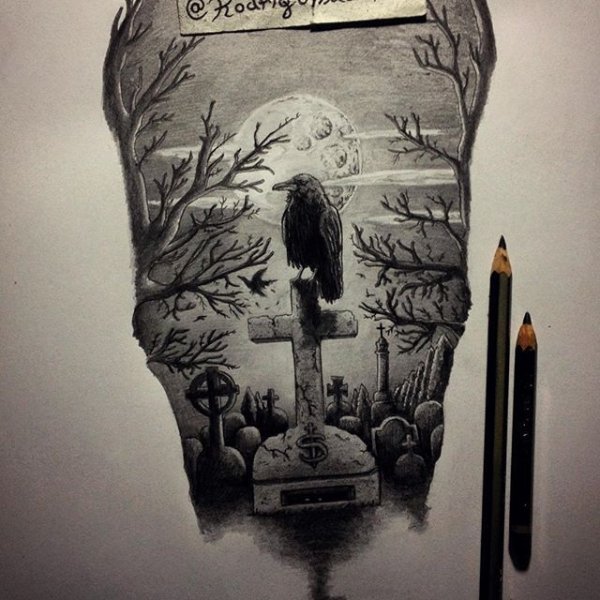 Татуировка кладбище