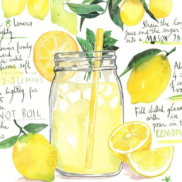 Постер на кухню лимоны