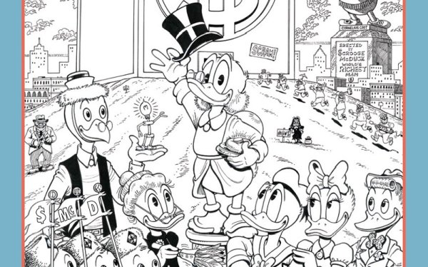 Скрудж макдак раскраска