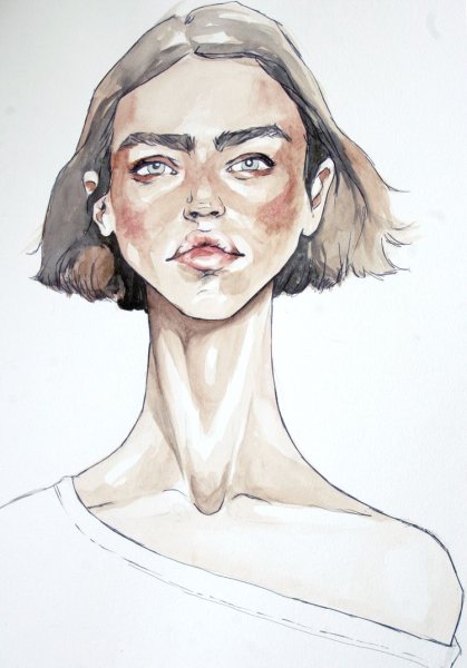 Скетчи людей лица