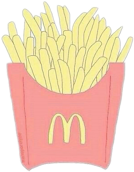 Картошка фри срисовать