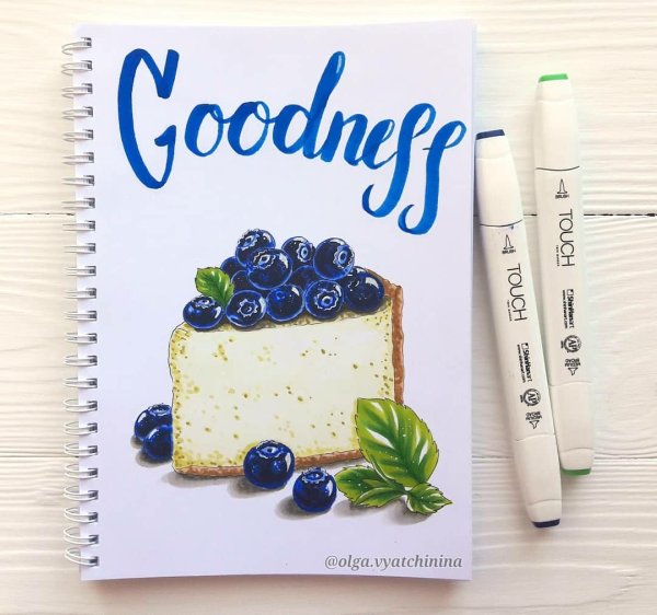 Чизкейк маркерами