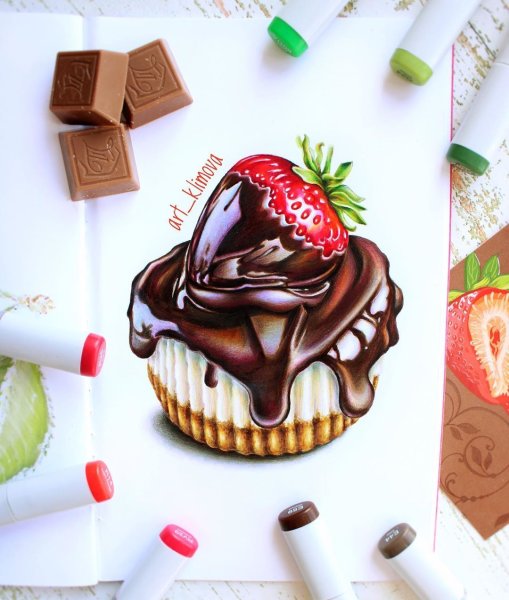 Чизкейк маркерами