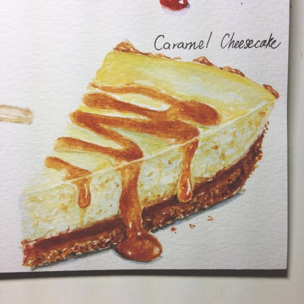 Чизкейк акварель