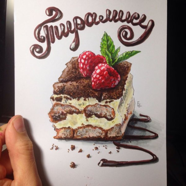Чизкейк для срисовки