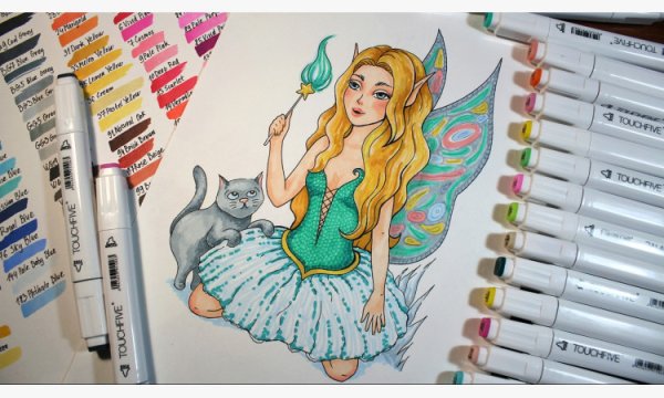 Рисовать маркерами Touch