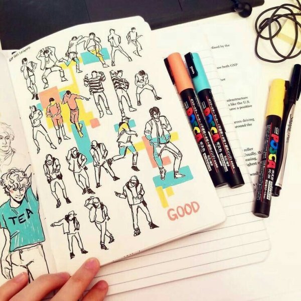 Uni Posca маркер с краской