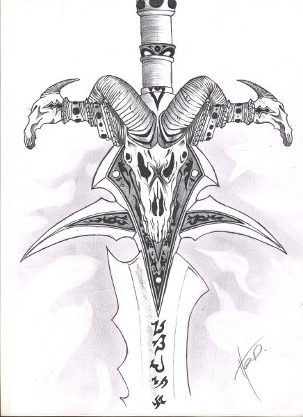 Меч Фростморн эскиз