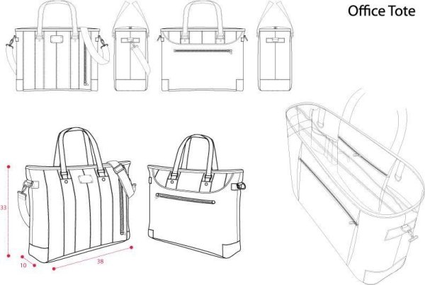 Чертеж сумки