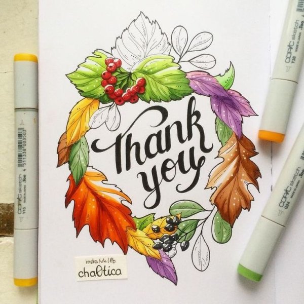 Фрукты скетч маркерами