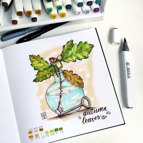 Чай маркерами