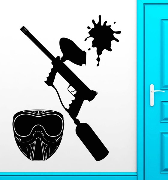 Пейнтбольное ружье силуэт