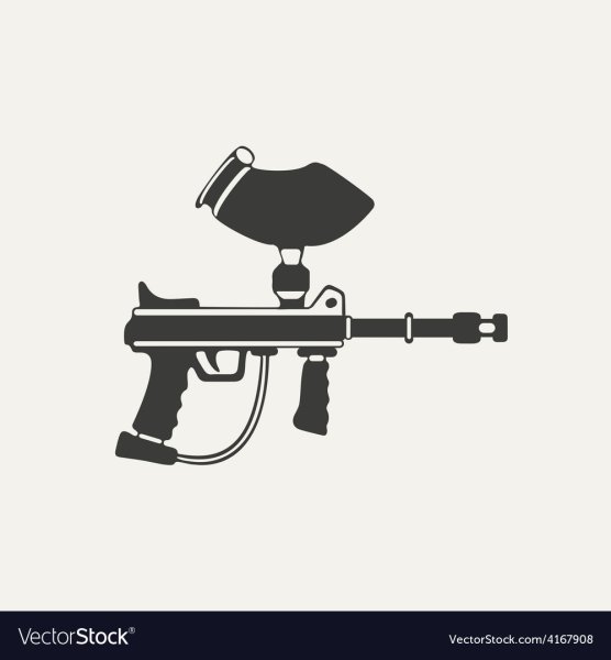 Пейнтбольное ружье силуэт