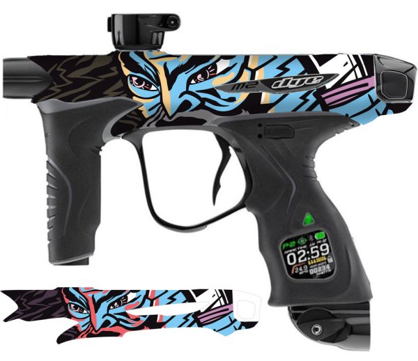 Раскрашенные маркеры для пейнтбола