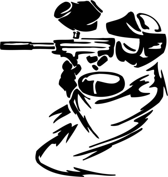 Пейнтбол трафарет