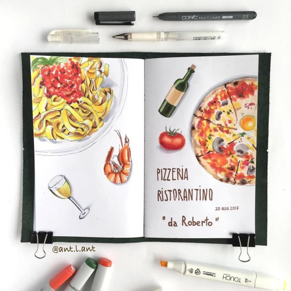 Пицца для скетчинга