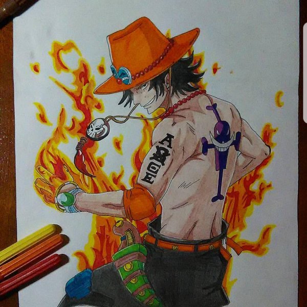 Ван Пис Эйс рисунок