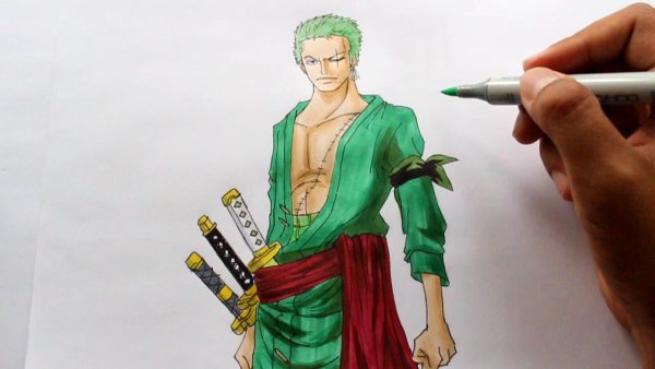 Зоро Ван Пис для рисования