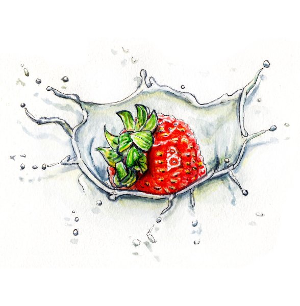 Скетчинг клубника