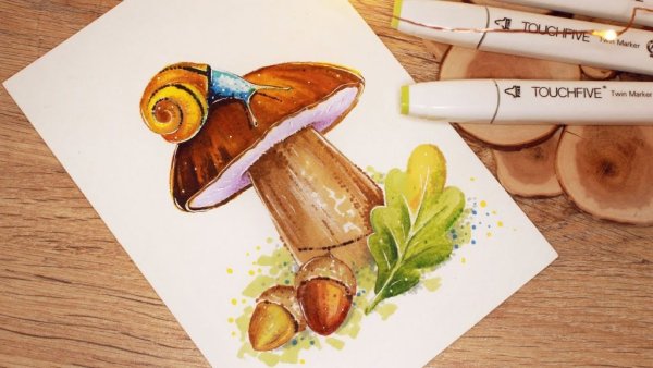 Рисунки для срисовки маркерами легкие