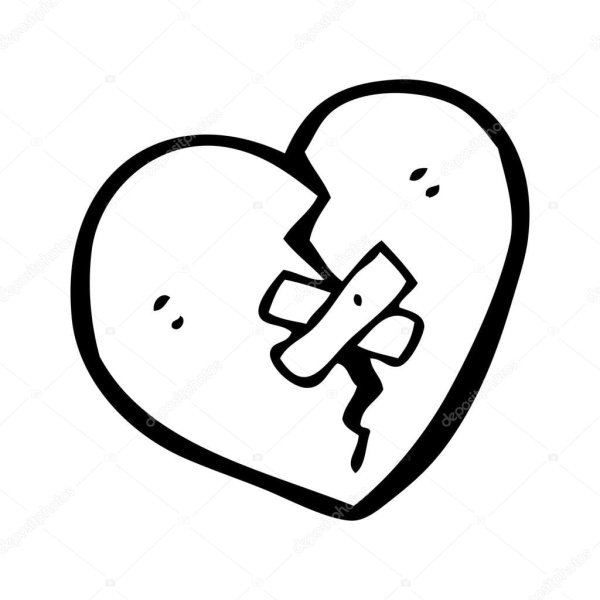 Рисовать разбитое сердце