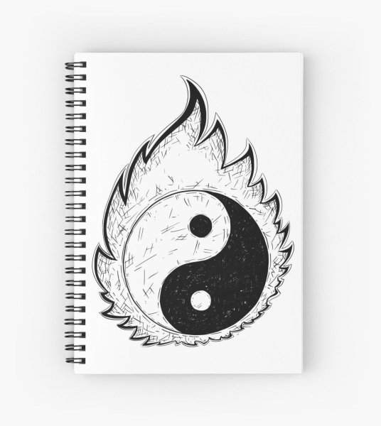 Инь Янь в виде сердца