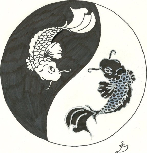 Инь Янь солнце и Луна