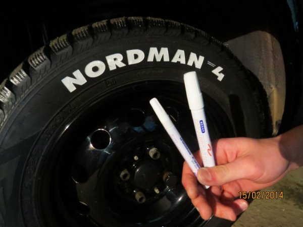 Белые надписи на шинах