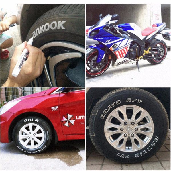 Белые надписи на шинах