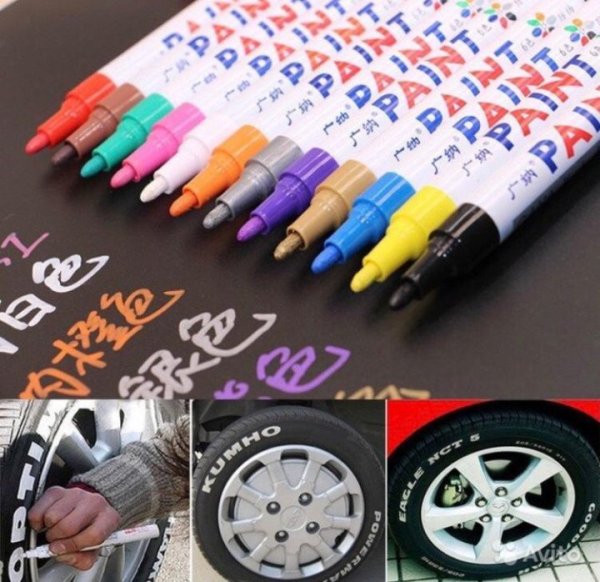Маркер для рисования на покрышках