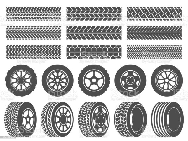 Вектор протектора колеса мотоцикла спереди