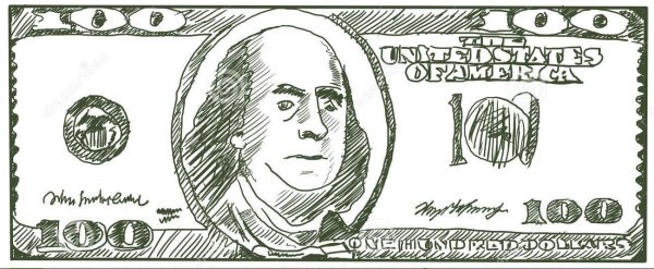 Картина из долларов