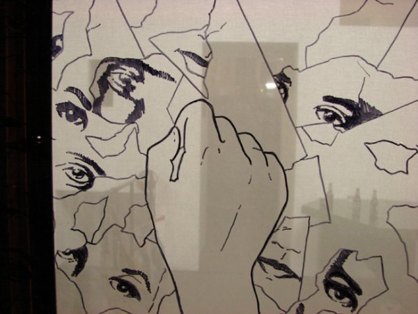 Рисунки на зеркале маркером