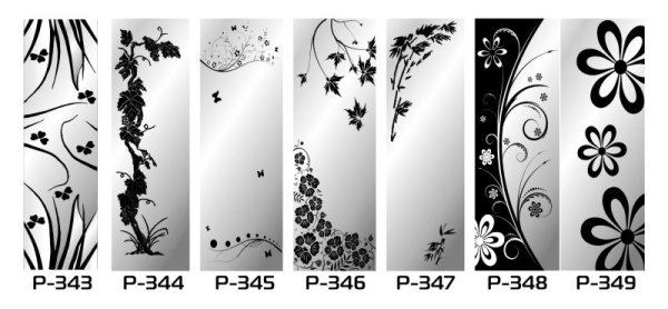 Цветные узоры на зеркало