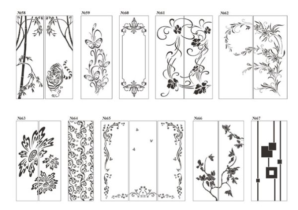 Узоры на шкаф