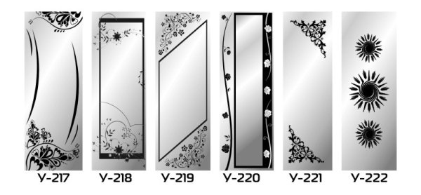 Графические узоры на зеркале