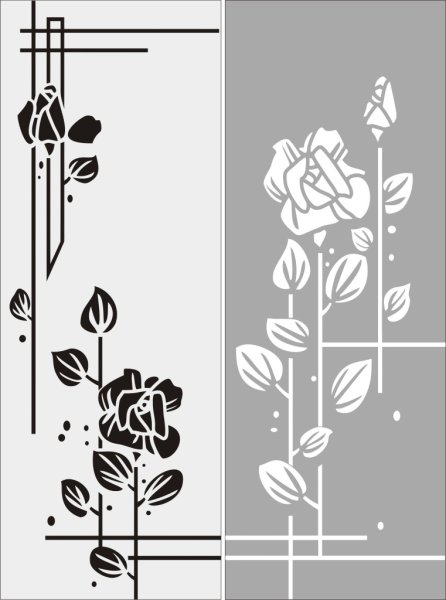 Узоры на двери